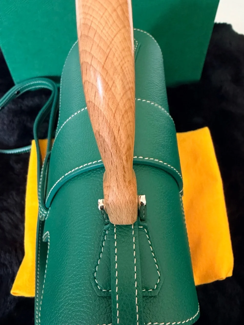 SOLD‼️‼️‼️GOYARD SAÏGON MINI GREEN | ENTRUPY + FULL SET